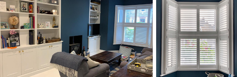 Bay Window Shutters - Family Home in West London