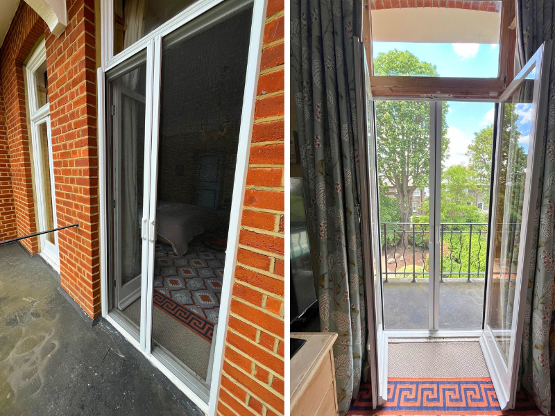 Legacy Insect Screens Installed in Kensington Mansion Block Apartment