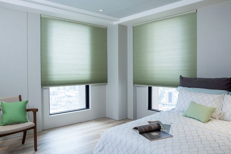 Honeycomb Blinds installation 1