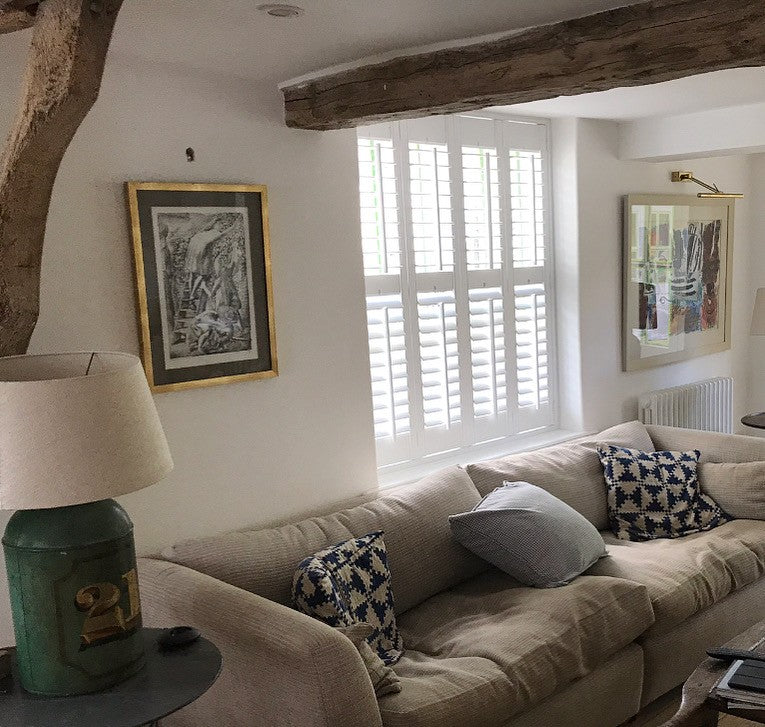 Full height plantation shutters installed in an Oxfordshire home