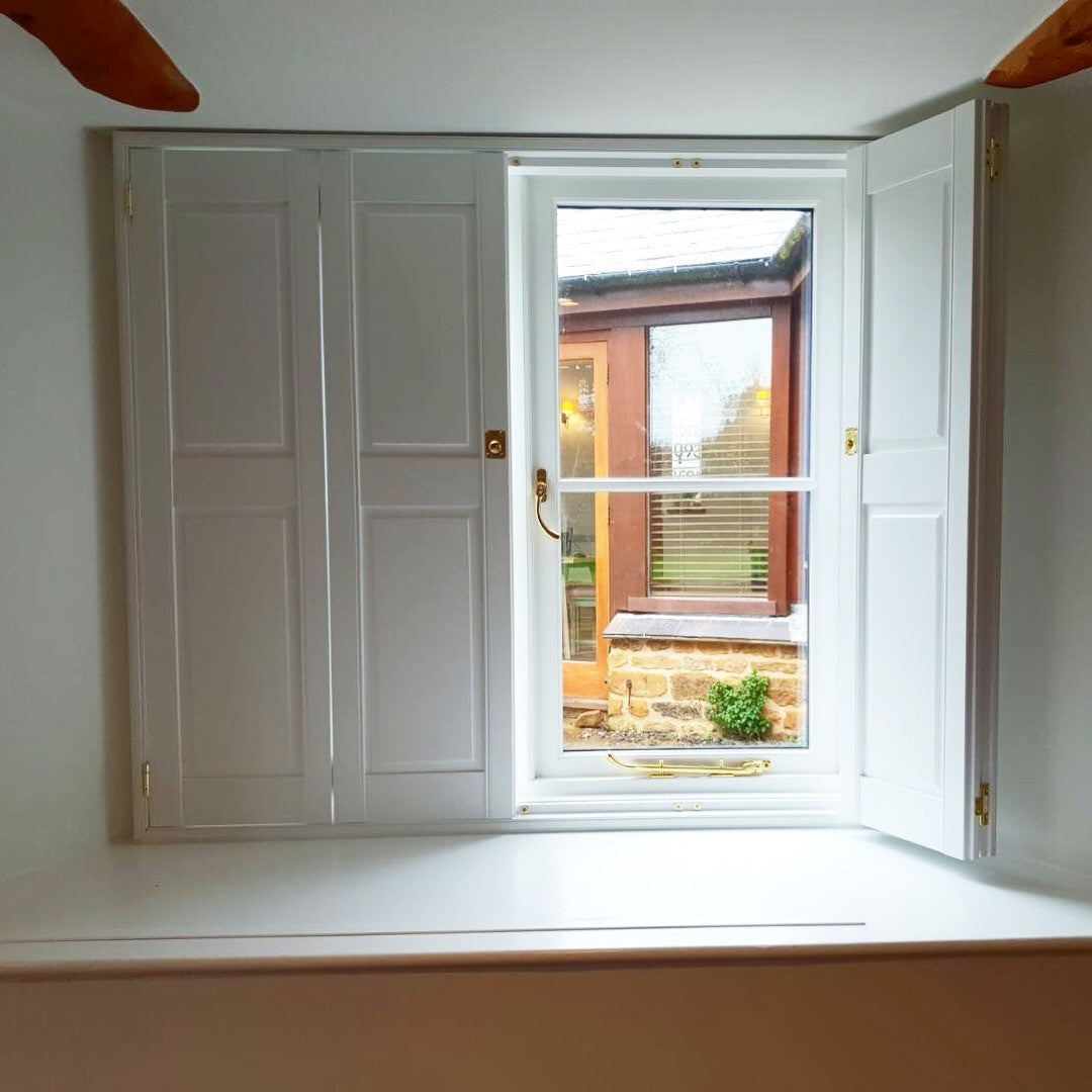 Traditional shutters in an Oxfordshire home