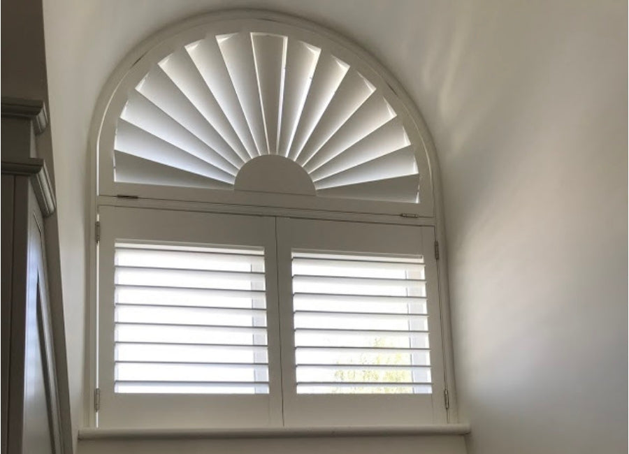 Shaped Window Shutters installation 1