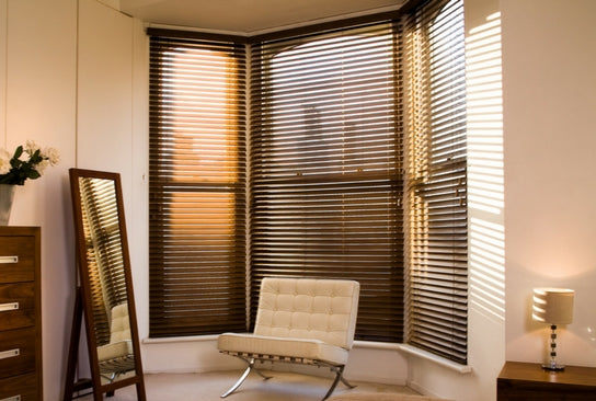 Wooden Venetian Blinds installation 2