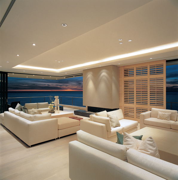 Sliding & Tracked Shutters in a considered interior