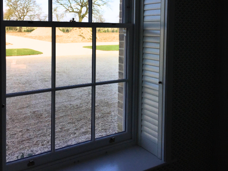 Traditional shutters in a Buckinghamshire home
